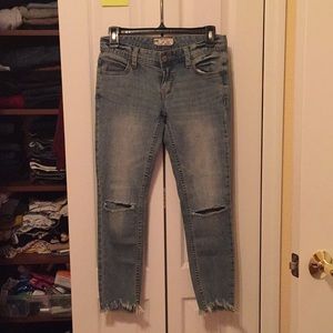 Free People ankle skinny jeans